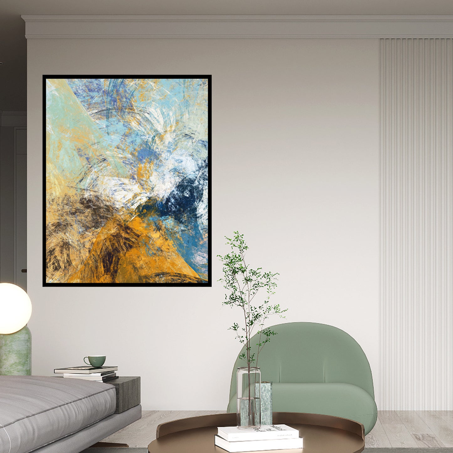 abstract art mural print