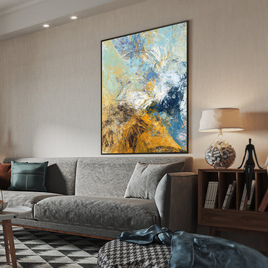 abstract art mural print