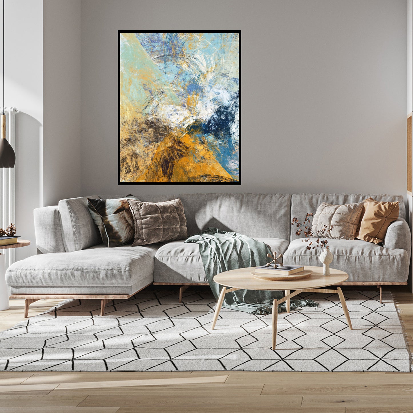 abstract art mural print