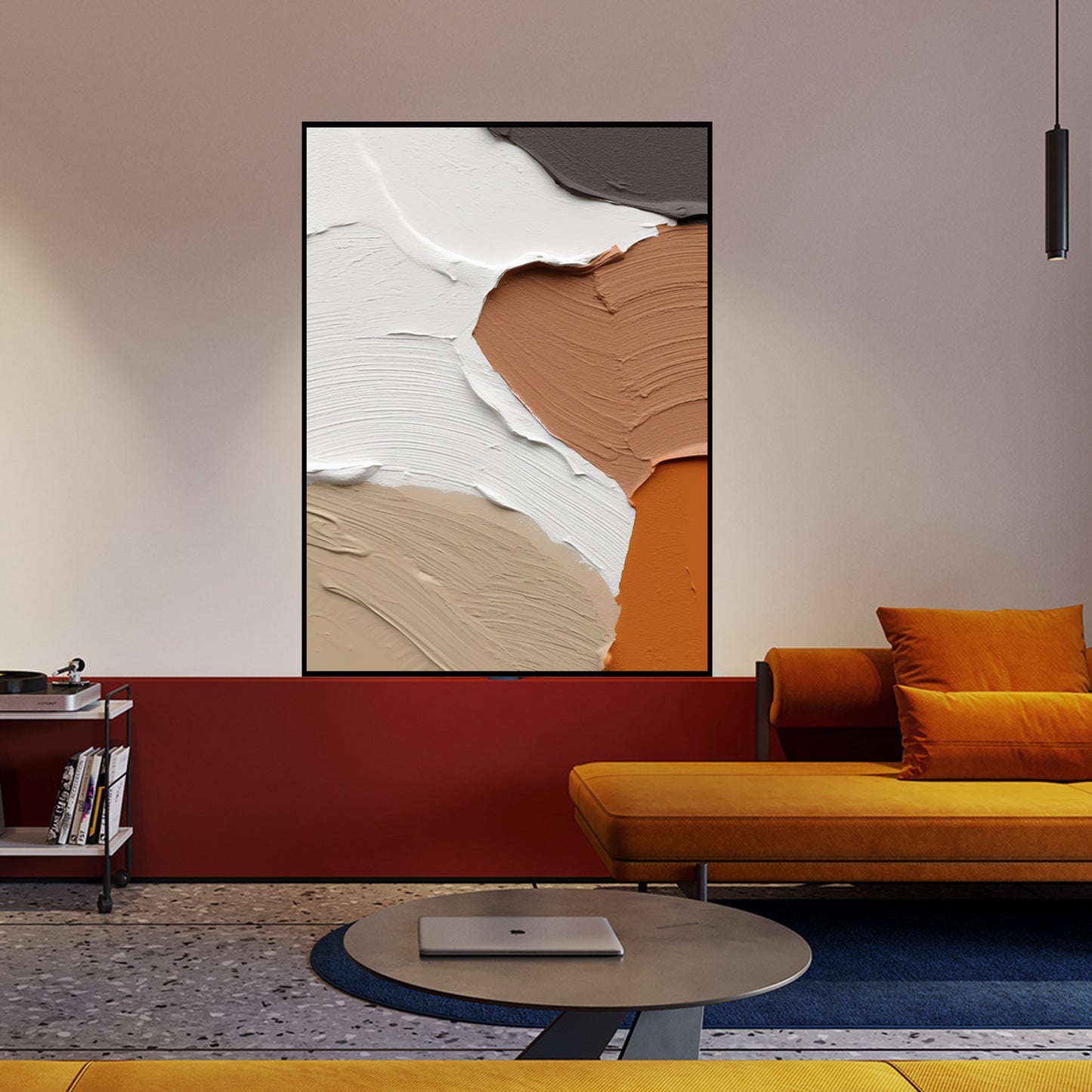 abstract art mural