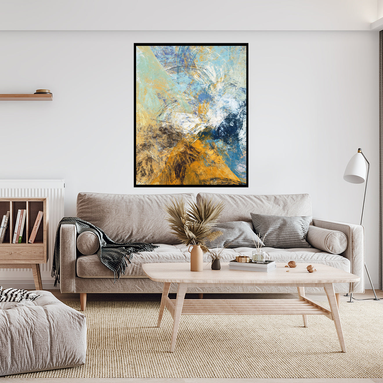 abstract art mural print